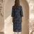 Philauri women blue floral printed straight kurta
