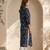 Philauri women blue floral printed straight kurta