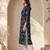 Philauri women blue floral printed straight kurta