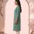 Philauri women gren floral printed straight kurta