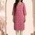 Philauri women pink printed straight kurta