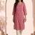 Philauri women pink printed straight kurta