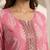 Philauri women pink printed straight kurta