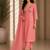 Philauri women's embroidered pink kurta set