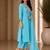 Philauri women's embroidered sky blue kurta set
