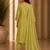 Philauri women's embroidered olive green  kurta set
