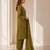Women embroidered kurta set with trousers & dupatta
