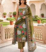 Women floral printed sleeveless kurta