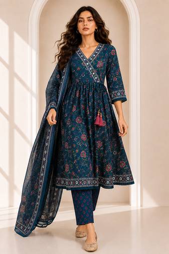 Philauri women printed wrap kurta