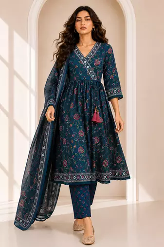 Philauri women printed wrap kurta