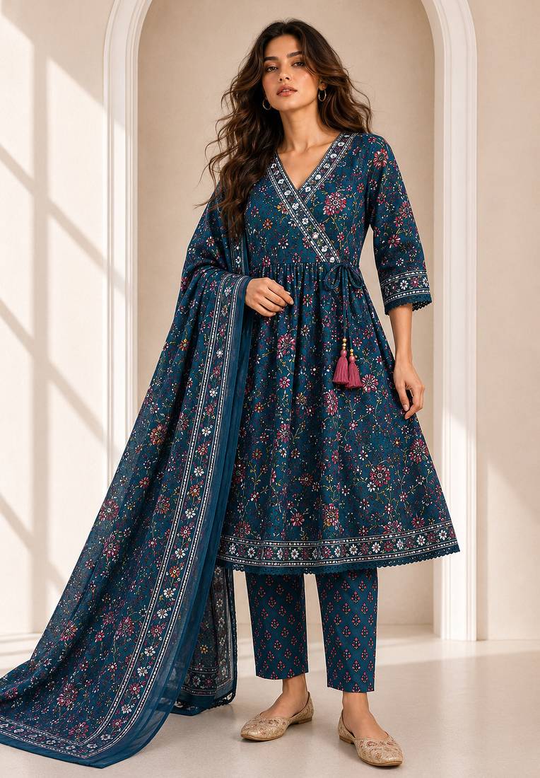 Philauri women printed wrap kurta