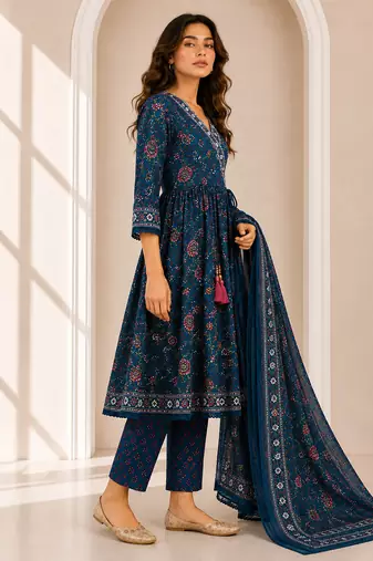 Philauri women printed wrap kurta