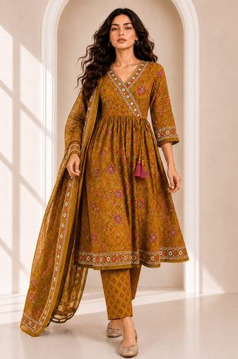 Philauri women printed wrap kurta