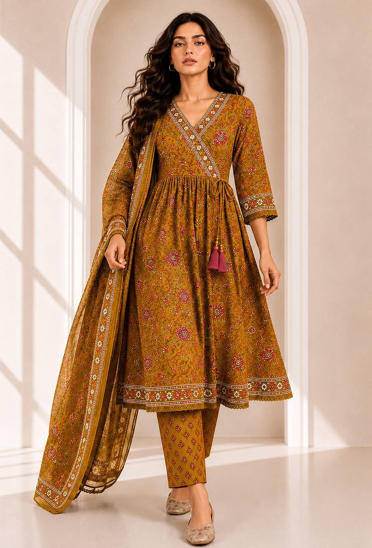 Philauri women printed wrap kurta