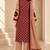Women printed kurta set with trousers & dupatta