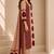 Women printed kurta set with trousers & dupatta