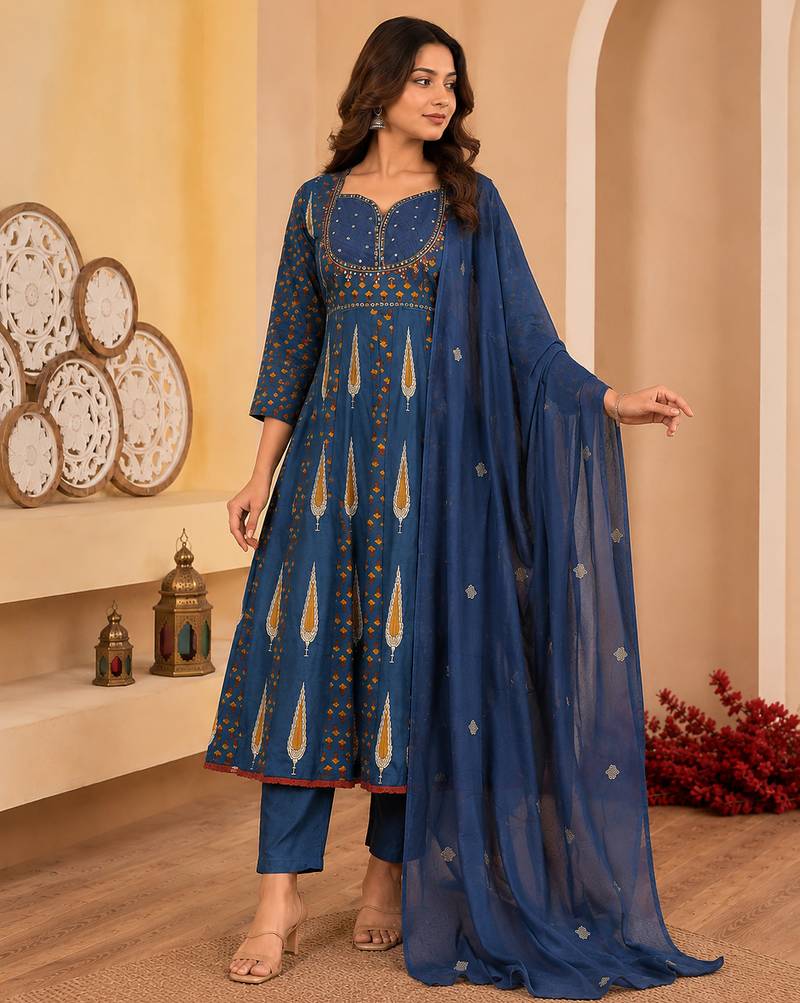 Philauri women kurta pant with dupatta set