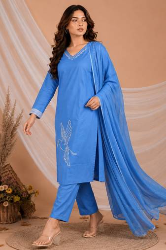 Philauri women kurta pant with dupatta set