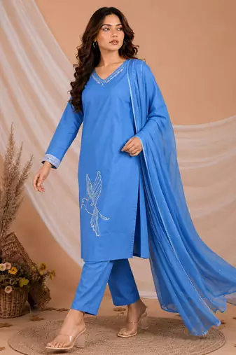 Philauri women kurta pant with dupatta set