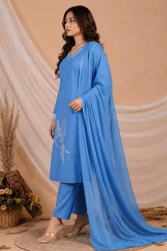 Philauri women kurta pant with dupatta set