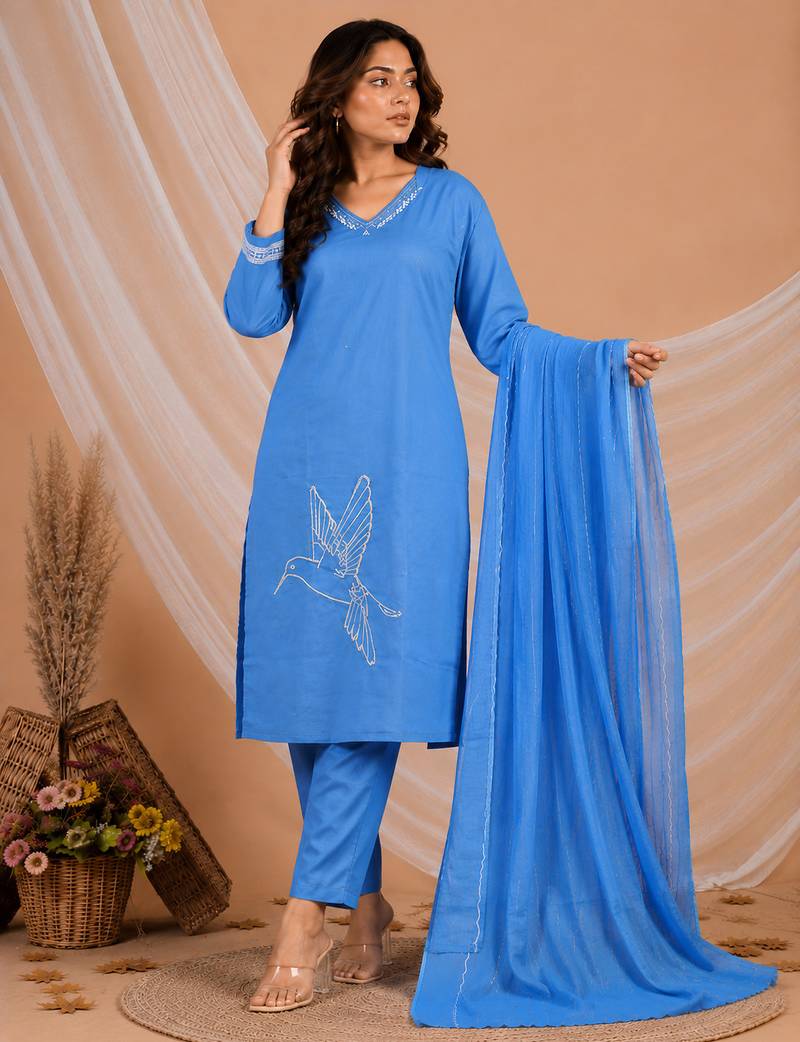 Philauri women kurta pant with dupatta set
