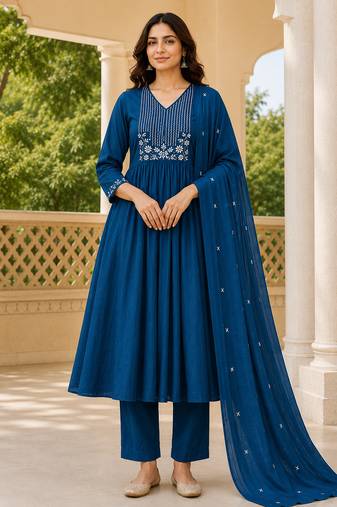 Philauri women kurta pant with dupatta set