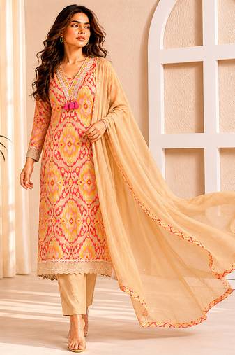 Philauri women kurta pant with dupatta set