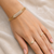 Gold-toned pearl embellished openable kada bracelet for girl or women free size 