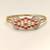 Gold-toned coral & pearl openable kada bracelet for women free size 