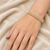 Pearl embellished gold-tone openable kada bangle for women free size 