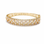 Pearl embellished gold-tone openable kada bangle for women free size 