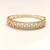 Pearl embellished gold-tone openable kada bangle for women free size 