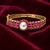 Ruby & pearl gold-toned openable kada bangle for girls and women free size 
