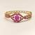 Ruby stone gold-toned kada bracelet for women openable free size 