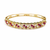  Gold-toned ruby and pearl kada bangle for women openable free size 