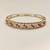  Gold-toned ruby and pearl kada bangle for women openable free size 