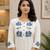 Wine lady premium khadi cotton fabric embroidery work kurta with pant