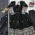 Black fendy silk thread with sequence anarkali suit