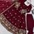 Maroon fendy silk thread with sequence anarkali suit