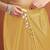 Yellow plain tissue festive wear saree with blouse piece
