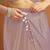 Lavender plain tissue festive wear saree with blouse piece