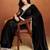 Black plain tissue festive wear saree with blouse piece
