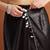 Black plain tissue festive wear saree with blouse piece