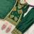 Green gmy silk embroidery with cording sequence work girls kids dress set