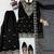 Black georgette thread with sequence plazzo suit