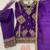 Purple gmy silk embroidery with cording sequence work girls kids dress set