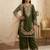 Mehendi gmy silk embroidery sequence work girls kids dress set