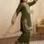 Mehendi gmy silk embroidery sequence work girls kids dress set