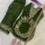 Mehendi gmy silk embroidery sequence work girls kids dress set