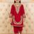 Pink gmy silk embroidery sequence work girls kids dress set